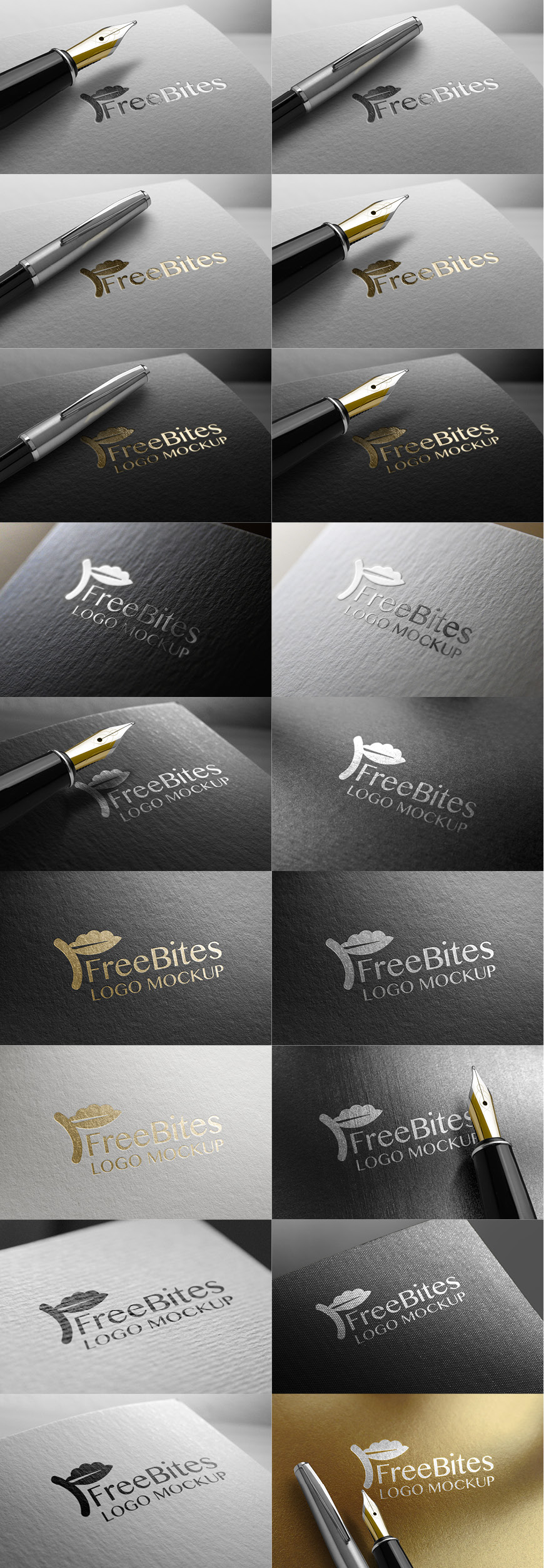  Luxury Logo Mockups Bundle - 20 Designs